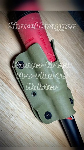 Ranger green rotating holster for a Minelab PRO-FIND 40 pinpointer. This one gave me tinnitus 😆