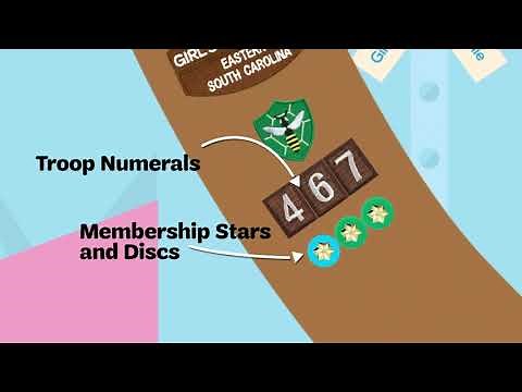 Brownie Sash Insignia Placement