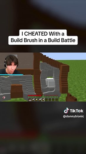 I CHEATED With a Build Brush in a Build Battle #cheated #cheating #minecraft #minecraftbuild #minecraftbuildbattle #buildbattle #minecraftchallenge
