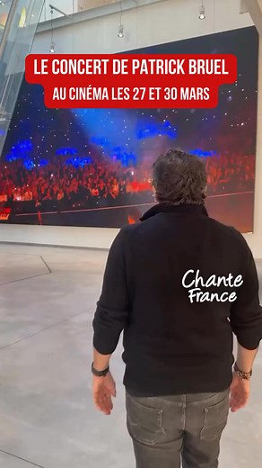 Le dernier concert de Patrick Bruel "On en parle" sera sur grand écran les 27 et 30 mars 🎬✨ Vivez le concert comme si vous y étiez… Réservez dès maintenant 👉 patrickbruelaucinema.com Vous allez y aller ? 🍿🎥 #patrickbruel #chansonfrancaise #chantefrance | Chante France