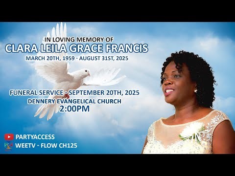 Funeral Service of Clara Leila Grace Francis