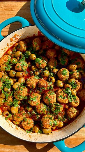 Sivan's Kitchen | Chicken meatballs with olives, this is an incredible twist on a traditional Moroccan dish. These chicken meatballs are so moist and juicy,... | Instagram