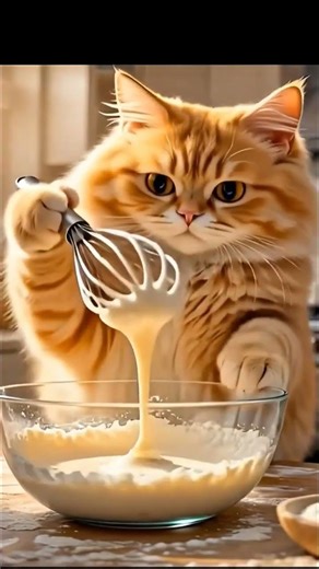 Momo Master Cat! 🐱🥟 This Fluffy Chef Will Blow Your Mind 😱🔥 #cat #viral #funnycat