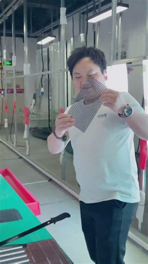 Cutable, flexible, transparent LED mesh display, perfect to create holographic images and videos