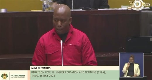 ♦️Must Watch♦️ The EFF Member of Parliament, Commissar Mandla Shikwambana at the debate on vote 17: Higher Education and Training in Parliament. -Blade Nzimande left this department with a dysfunctional NSFAS, characterised by non-payments of the students allowances. #EFFInParliament | Economic Freedom Fighters