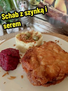 Schab po szwajcarsku z szynką i serem
