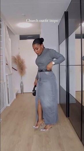 Here’s how u style a maxi skirt to church 🤭. Will you wear?