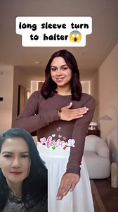 351K views · 4K reactions | Long sleeve ginawang halter top #fblifestyle #fbreelsviralvideo #diy #ideas #lifehacks #fashionista #tipsandtricks | Jovita Ferrer Palajos | Facebook