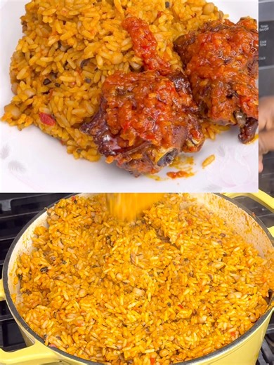 Jollof rice and beans 😋 | Joyful Cook