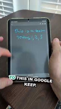 Taking Notes With Apple iPad Mini And Google Keep