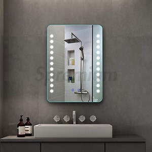 [Hot Item] Anti Fog LED Mirror with Touch Screen LED Bathroom Mirror Wholesale Luxury Home Decorative Smart Mirror Vanity Bathroom Waterproof