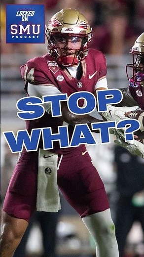 CRITICAL: SMU NEEDS to stop Florida State's rushing attack #smufootball #floridastate