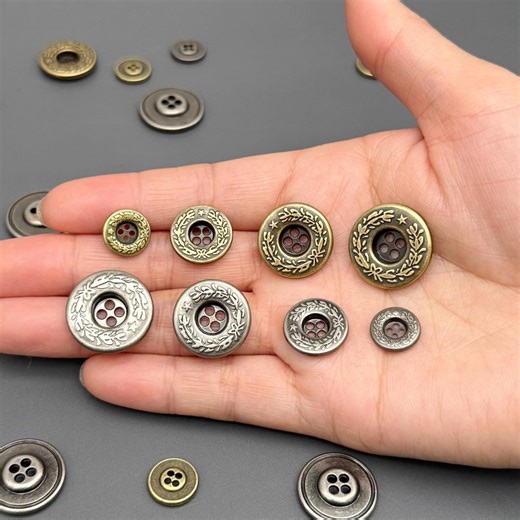 10 Pcs Vintage Metal Buttons Sewing & Craft Buttons - Etsy