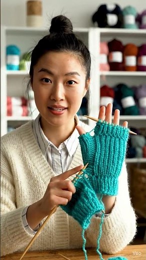 Knitting Fingerless Gloves 🧤 Easy Full Process Tutorial#knitting #shorts