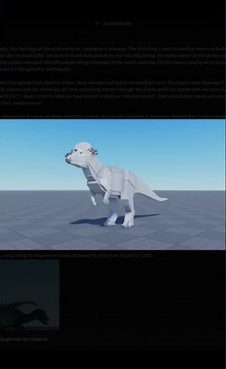 NEW TEASERS FOR REBIRTH AND HALLOWEEN UPDATE! - Roblox Jurassic Blocky