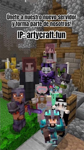 UN NUEVO SERVIDOR SURVIVAL PVP HA LLEGADO 🚀 #minecraft #server #realms #java #bedrock #artycraft