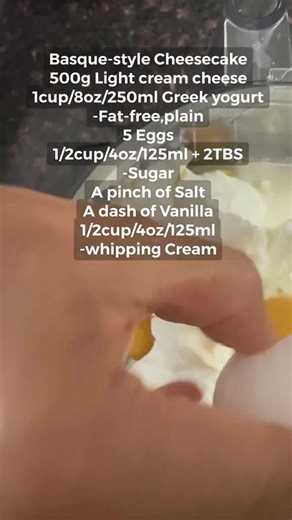 Easy Basque cheesecake for weight loss—perfect for refeed days