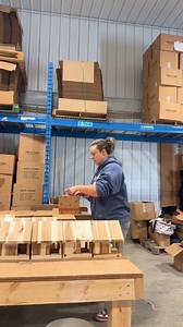 We've been moving like lightning to keep up with all your Pollinator Kit orders ⚡🐝 We are proud to say that every single Leafcutter Bee Kit is hand-packed by our incredible team—from carefully packing the bee houses to filling up the orange cocoon boxes. It's no small job, but so worth it to make sure each kit arrives safe and secure at your doorstep! 📦 Thanks for keeping us busy—your gardens are about to get a major pollination boost! 🌼 | Kind Bee Farms