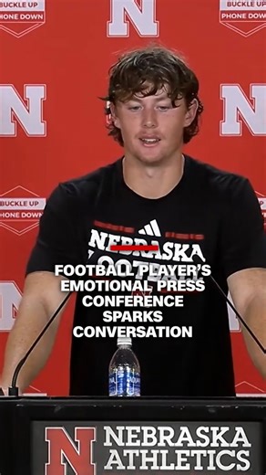 Football player’s emotional press conference sparks conversation