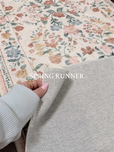 Machine Washable Spring Runners for Home Decor