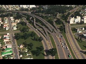 Cities Skylines 1 Texas style Y Interchange