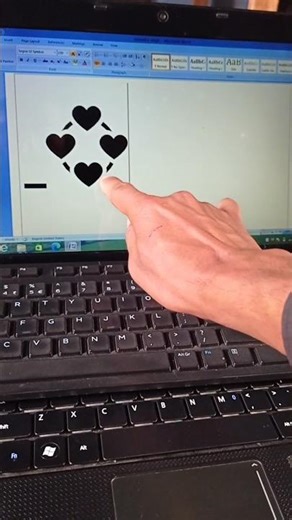 Heart 💖 logo in Ms Word By shortcutkey | In English | Digital shortcut Hub.#shortcutkeys #computer.