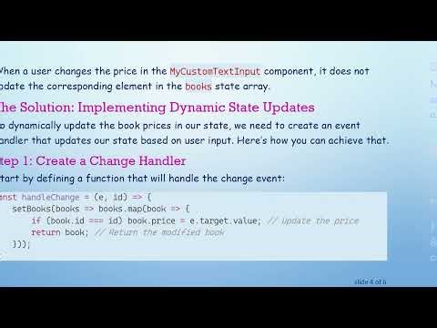 Updating State in React: How to Change Values in a Dynamic Book List
