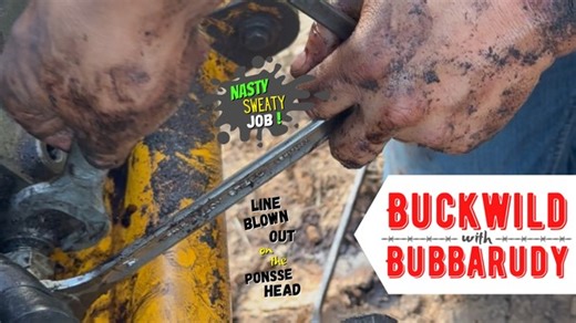 28K views · 180 reactions | We look like we belong in a pig sty!藍 A line blew out on the processor head, & it's an ordeal to change it out. #logging #logginglife #forestry | Buckwild with Bubbarudy | Facebook