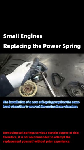 Small Engine Clock Spring Replacement Tutorial