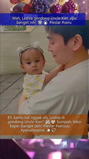 Leshia Tivana Billar carried by Uncle Kier King very exciting #lestikejora