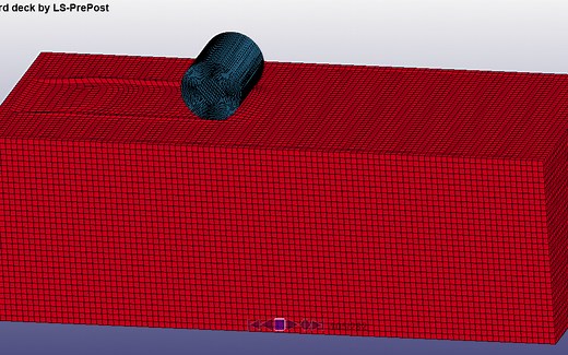 LS-DYNA LS-PrePost动力学有限元分析土体压实1