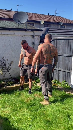 Is this guy ever serious?! 🤦🏼‍♂️😂 #BackyardBants #FunnyPranks #MateGoals #ShirtlessShenanigans #ToolTime @Jameshardyx93