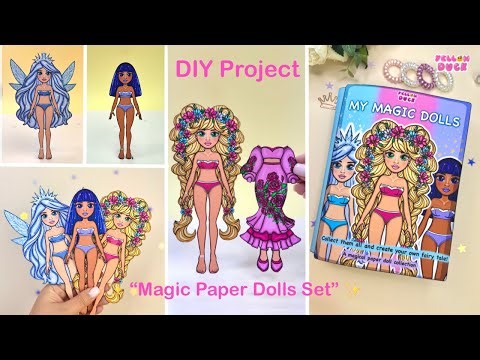 Unboxing Paper Magic Dolls: 15 Outfits to Customize & Play!