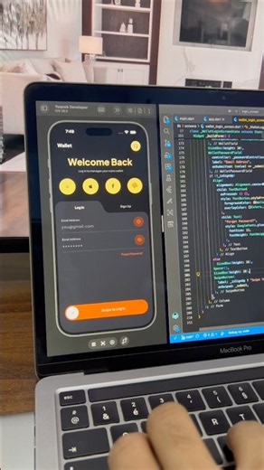 Crypto Wallet Login Screen with Swipe Button in Flutter