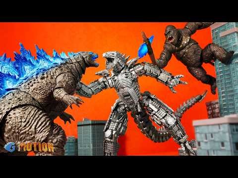 GODZILLA vs KONG: Mechagodzilla – The Destroyer Machine | stop motion animation war