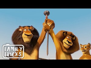 Alex Saves The Day (End Scene) | Madagascar: Escape 2 Africa (2008) | Family Flicks