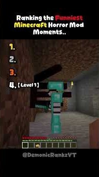 Ranking The Funniest Minecraft Horror Mod Moments.. #shorts
