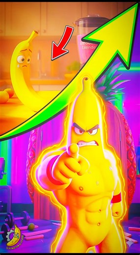 Banana's Epic Gym Workout Glow Up! (3D Animation Claymation Revenge) 🍌😤