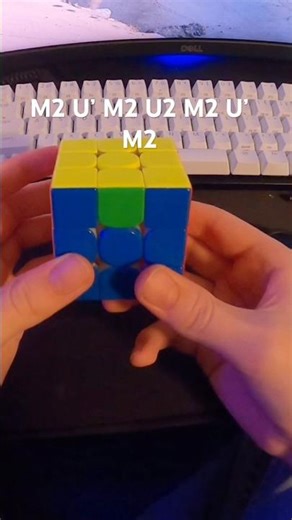 How to do the H-perm algorithm #cubingshorts #rubikscube