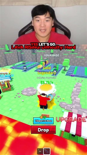 Survive Lava For Brainrots, But I Can't Use Random Keybinds