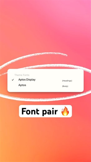 Start using font pairs in PowerPoint
