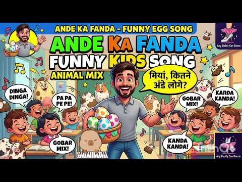 Gobar Wala Kanda|Ande Ka Fanda|Funny Kids Song🤡|Retro Future AI 🤖