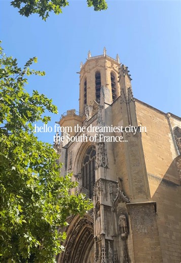 If you’re planning a South of France trip, you’ll want to add this vibrant, picture-perfect city to your itinerary… Aix-en-Provence ✨ Nicknamed the “city of a thousand fountains”, this dreamy destination in the South of France is known for its incredible outdoor markets. The daily Place Richelme market was my favorite…when I imagine an open-air Provencal market, this is exactly what I have in mind! 🍅🍓 Aix also has a lively art scene. After all, it is the birthplace of artist Paul Cézanne! Be s