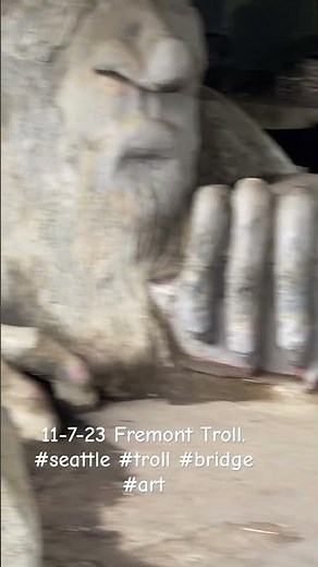 Fremont Troll in Seattle. #seattle #fremonttroll #travel #bridge #washington #underthebridge #art