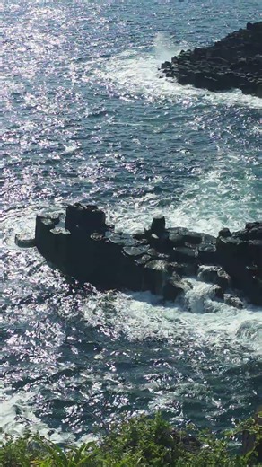 [QT] 자연유산 - 제주중문대포해안 (8) 주상절리대 jusangjeolli columnar jointing cliff #jejuisland #naturalmonument #파도