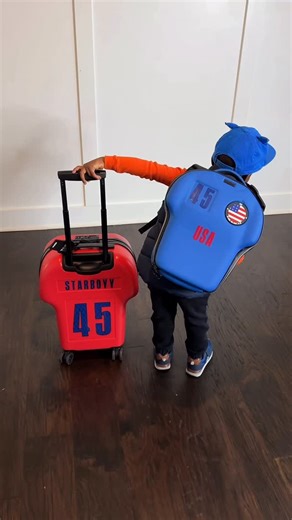 Starboyy 🇺🇸🇳🇬🇨🇦 on Instagram: "Starboyy is obsessed with his customized backpack and luggage from @alpha_cph durable, stylish, and personalized so there’s no mix-ups on the go. Perfect for school, trips, sleepovers, and all the big adventures ahead 🤍 Customize yours and let your kid travel in style. Link 🔗 in the bio Use code STARBOYY to get a 10% discount 💫"