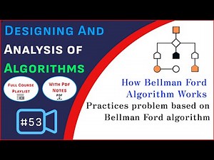 How Bellman Ford's Algorithm Works | Practices problem based on Bellman Ford's algorithm | DAA