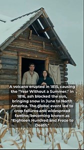 In the summer of 1816, parts of North America were hit with snow in June and frost in August. It became known as the "Year Without a Summer," or more grimly, "Eighteen Hundred and Froze to Death." This bizarre and devastating weather wasn't a fluke. It was caused by the most violent volcanic eruption in recorded history. The year before, in April 1815, Mount Tambora in Indonesia exploded. It was an event so massive it ejected immense amounts of volcanic ash and sulfurガス into the stratosphere. 🌋