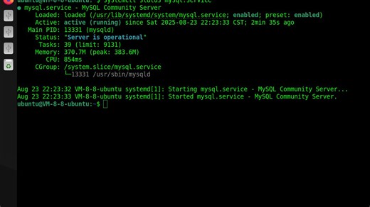 ubuntu24.04安装mysql