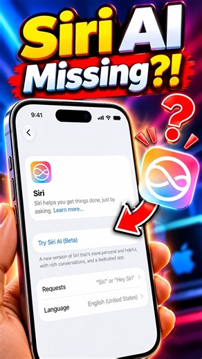 Siri AI Not Showing on iPhone 18 Pro Max? Here’s How to Fix It